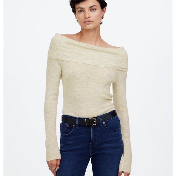 Madewell Sweaters - Madewell Women's Alpaca-Blend Off-Shoulder Slim Fit Sweater Size XXS New